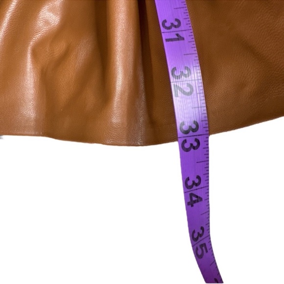 ZARA Vegan Leather Mini Dress, Long Sleeve, Size XS. - Picture 14 of 14